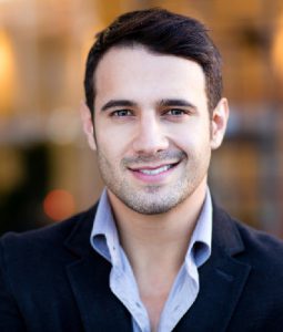 man smiling with no missing teeth