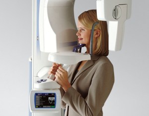 woman using the Planmeca ProMax